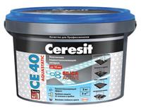 Затирка для швов Ceresit CE 40 Aquastatic 82 Голубой, 2 кг