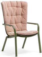 Стул (кресло) Nardi Folio с подушкой, агава/розовый