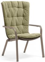 Стул (кресло) Nardi Folio с подушкой, тортора/зеленый