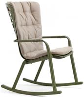 Кресло-качалка Nardi Folio с подушкой, агава/бежевый