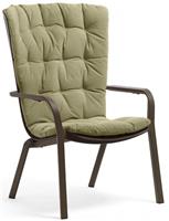 Стул (кресло) Nardi Folio с подушкой, табак/зеленый