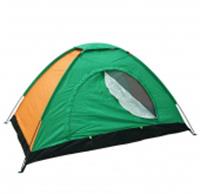 Палатка туристическая Ангара-2 однослойная, 200х150х110 см, цвет зелено-оранжевый, Китай, код 01402040083, штрихкод 693835032001, артикул 835-032
