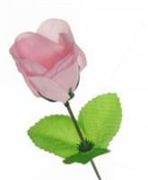 Цветок искусственный 32см декоративный Роза розовая, КИТАЙ, код 4140100080, штрихкод 693199358606, артикул 992-454