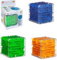 Куб головоломка 3D, 3 цвета в ассортименте (зеленый, желтый, синий), в коробке, КИТАЙ, код 82005101529, штрихкод 460608913564, артикул PT-00822