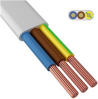 Силовой кабель ККЗ 3 х 0,75 кв.мм, цвет белый, бухта 200 м