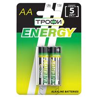 Батарейка AA Трофи LR6 ENERGY Alkaline (2-BL) (20/360) 211753