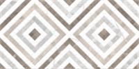Кафельная плитка 25х50 Global Tile SILUET белый орнамент (кор. - 11 шт.), РОССИЯ, код 03111010111, штрихкод 481083905558, артикул GT123VG