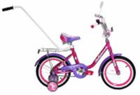 Велосипед Black Aqua Princess 12 1s, с ручкой (розово-сиреневый)
