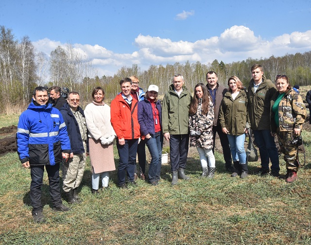16 мая участники всероссийского дня посадки леса высадили несколько сотен саженцев