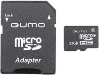 Карта памяти Qumo microsdhc 32gb class 10 uhs-i + адаптер