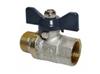 Кран шаровый 1/2г/ш, бабочка, AQUALINK, КИТАЙ, код 02902020036, штрихкод , артикул