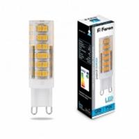 Лампа G9 7W Led Feron LB-433 6400K 16x60мм, Китай, код 05203080055, штрихкод 462711052479, артикул 25768