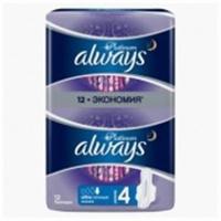 Женские гигиенические прокладки ALWAYS Ultra Ультратонкие Platinum Night Duo 12шт, ВЕНГРИЯ, код 50113060009, штрихкод 800109043074, артикул