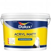 Краска Dulux Acryl Matt BW 9 л глубокоматовая латексная краска для стен и потолков, РОССИЯ, код 0410216082, штрихкод 460702656363, артикул 5228355