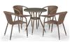Комплект кофейной мебели Афина иск. ротанг 4+1, T282ANT/Y137C-W56 Light Brown