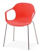 Стул (кресло) Афина пластик, Larry red, XRB-078-BR Red