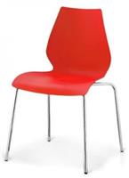 Стул (кресло) Афина пластик, Polly red, SHF-01-R Red