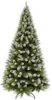 Новогодняя елка Triumph Tree Женева 155 см с шишками заснеженная