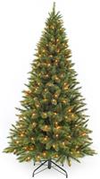 Новогодняя ёлка Triumph Tree Лесная красавица стройная 230 см 304 лампы зелёная