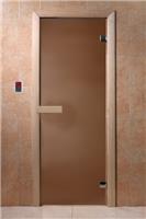 Дверь для сауны 95С Just a DOOR 70х190 бронза матовая