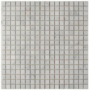 Мозаика мраморная однотонная ORRO mosaic Stone Bianco Carrara POL 7 мм