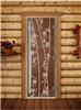 Дверь для сауны DoorWood (Дорвуд) 70x170 Престиж (с рисунком) Весна цветы правая (бронза)
