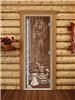 Дверь для сауны DoorWood (Дорвуд) 70x180 Престиж (с рисунком) Дженифер левая (бронза)