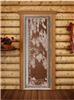 Дверь для сауны DoorWood (Дорвуд) 70x190 Престиж (с рисунком) Березка правая (бронза)
