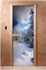 Дверь для сауны DoorWood (Дорвуд) 70x190 Фотопечать A081 левая, коробка ольха