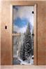 Дверь для сауны DoorWood (Дорвуд) 70x190 Фотопечать A095 левая, коробка ольха
