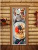 Дверь для сауны DoorWood (Дорвуд) 70x180 Престиж Фотопечать A059 левая