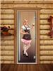 Дверь для сауны DoorWood (Дорвуд) 70x200 Престиж Фотопечать A016 левая