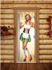 Дверь для сауны DoorWood (Дорвуд) 80x200 Престиж Фотопечать A018 правая