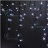 Гирлянда-бахрома светодиодная Rich Led 3*0.9 м, МЕРЦАНИЕ Черный провод. белый