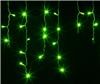 Гирлянда-бахрома светодиодная Rich Led 3*0,5 м, мерцание, зеленый, провод прозрачный
