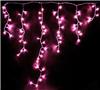 Гирлянда-бахрома светодиодная Rich Led 3*0,5 м, мерцание, розовый, провод прозрачный