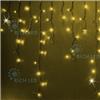 Гирлянда-бахрома светодиодная Rich Led 3*0.9 м, МЕРЦАНИЕ Черный провод. желтый