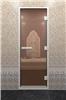 Дверь для турецкой бани DoorWood (Дорвуд) 90x210 Алюминиевый профиль Бронза