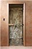 Дверь для сауны DoorWood (Дорвуд) 70x190 Фотопечать A028 левая, коробка ольха