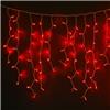 Гирлянда-бахрома светодиодная Rich Led 3*0,5 м, мерцание, красный, провод прозрачный