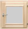 Форточка для сауны DoorWood (Дорвуд) 30х30 стеклопакет, хвоя