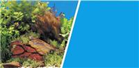 Двусторонний фон для аквариума Prime 30см (7,5м) Скалисто-растительный/Голубой