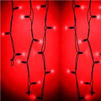 Гирлянда-бахрома светодиодная Neon-Night Айсикл 4,8 х 0,6 м, красный