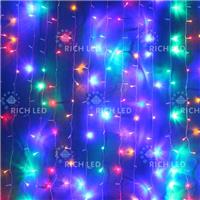 Гирлянда-дождь (плей-лайт) светодиодная Rich Led 2*1.5 м полный флэш, мультицвет