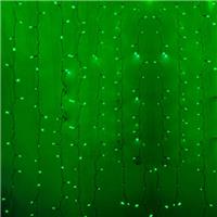 Гирлянда-дождь (плей-лайт) светодиодная Neon-night 2x0,8м, диоды Зеленые, 160 LED