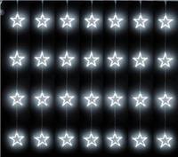 Гирлянда-дождь (плей-лайт) светодиодная Rich Led Занавес Звезды(20шт, белый), 220В, 2х2м