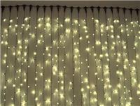 Гирлянда-дождь (плей-лайт) светодиодная Rich Led 2*3 м, 220 В пост. св. IP65 тепл.белый, пр. черный