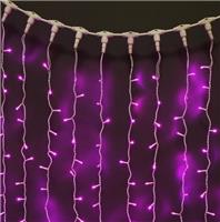Гирлянда-дождь (плей-лайт) светодиодная Rich Led 2*3 м, 220 В, пост. св., IP65, розовый, пр. белый