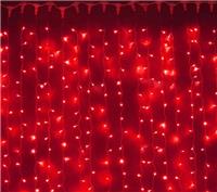 Гирлянда-дождь (плей-лайт) светодиодная Rich Led 2*3 м, 220 В, мерцание, IP65, красный, пр. белый