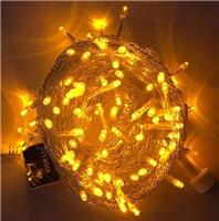 Гирлянда-нить светодиодная Rich Led 10 м, 24 В, мерцание, желтая, пр. прозр.
